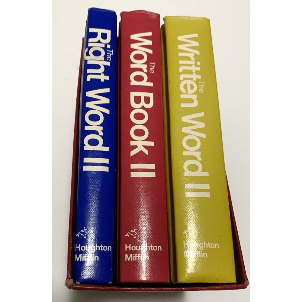 Vintage The Word Book II The Right Word II The Written Word II Houghton Mifflin